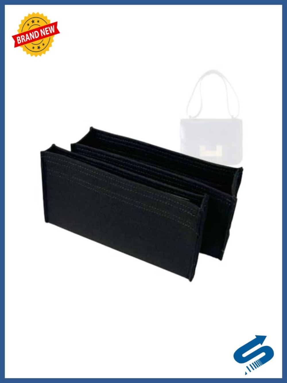 Felt Handbag Organizer Insert Lightweight Water Repellent 2mm 1.2mm Set of 2